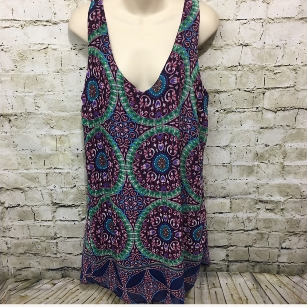 Peppermint Purple Green Kaleidoscope Dress